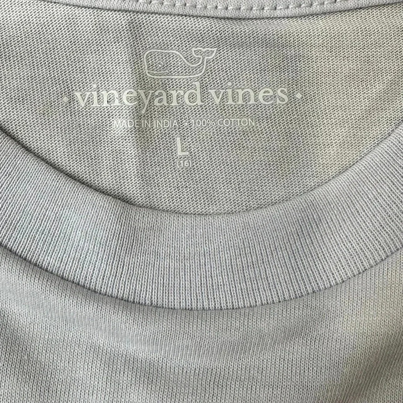 Vineyard Vines Youth Large Whale 4th of July Long Sleeve Tshirt Light Blue NWOT - Picture 4 of 6